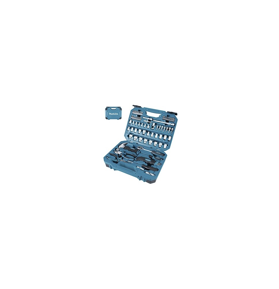 Galvučių, raktų ir antgalių rinkinys Makita E-10899 Tool Set 76 pcs