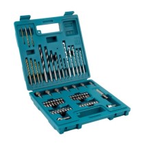 Grąžtų ir atsuktuvo antgalių rinkinys Makita E-11829 Drill & Bit Set 60 pcs