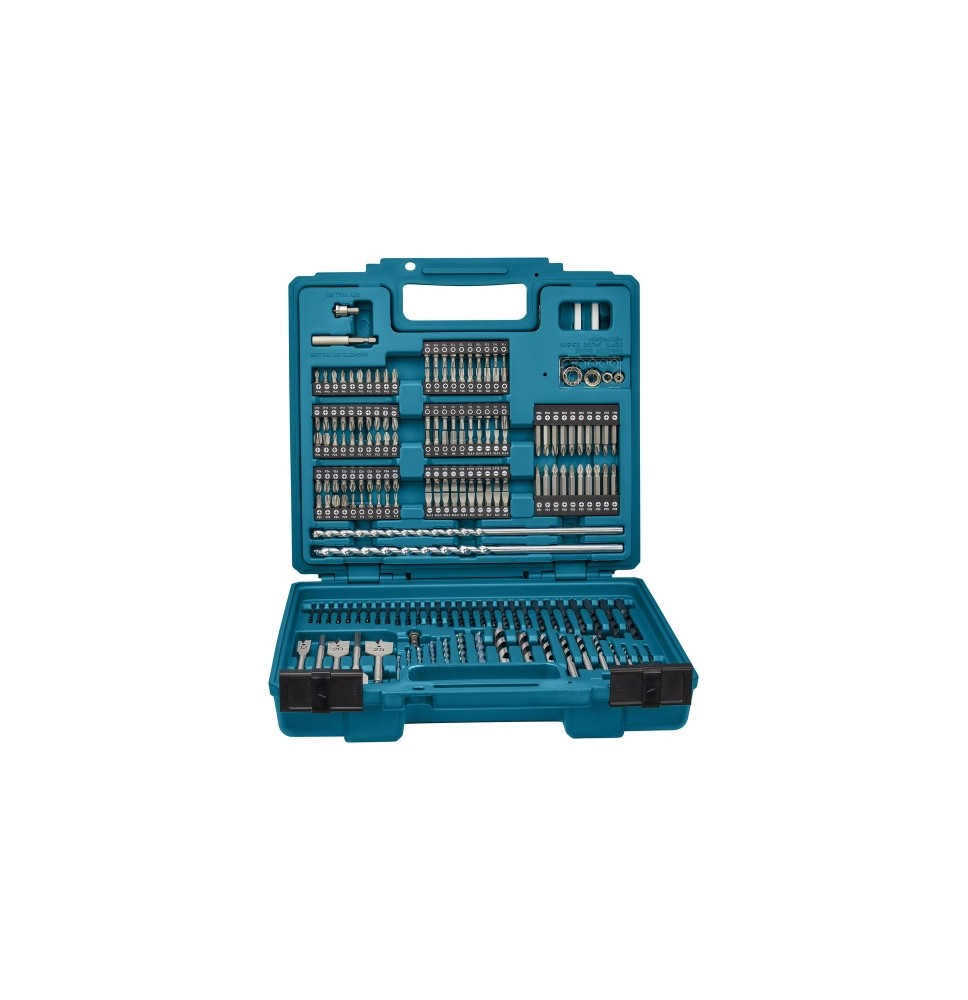 Sukimo antgalių ir grąžtų komplektas Makita E-11689 Drill & Bit Set 256 pcs