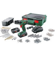 Akumuliatorinis suktuvas Bosch 06039A330K PSB 1800LI su priedais 18V 2x1,5Ah incl 241pcs Accessories