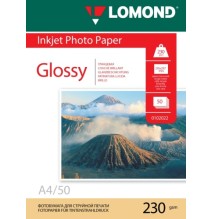 Fotopopierius Lomond Photo Inkjet Paper Blizgus 230 g/m2 A4, 50 lapų