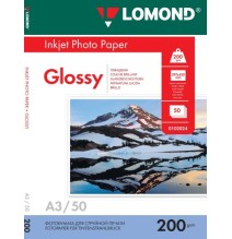 Fotopopierius Lomond Photo Inkjet Paper Blizgus 200 g/m2 A3, 50 lapų