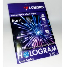 Fotopopierius Lomond Hologram Techno Art Photo Paper Burst 260 g/m2 A4, 10 lapų