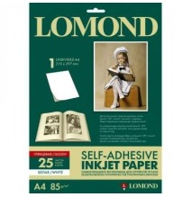 Lipnus popierius lipdukams Lomond Self Adhesive Inkjet Photo Paper Blizgus A4 25 lapai