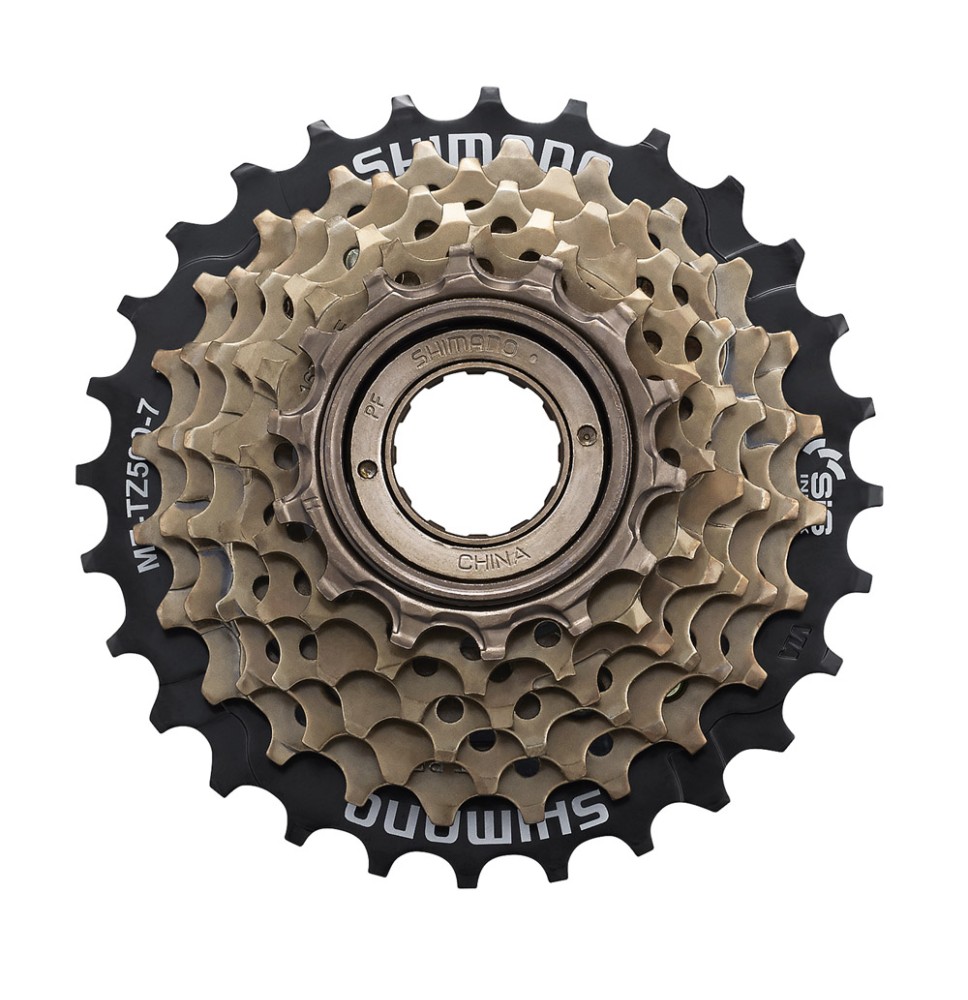 Galinis žvaigždžių blokas SHIMANO TZ500 14-28T (užsukamas, 7 pavarų)