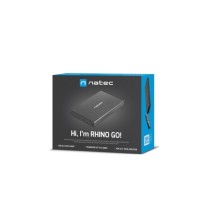 NATEC NKZ-0941 RHINO GO HDD/SSD išorinis korpusas skirtas 2.5'' Serial ATA III, Juoda