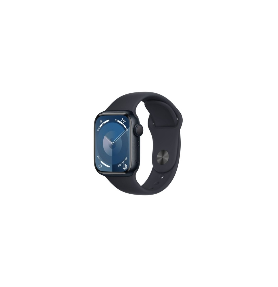 Apple Watch Series 9 Išmanusis laikrodis GPS 41mm Midnight Aluminum Case/Midnight Sport Band M/L