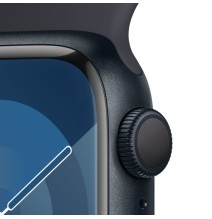 Apple Watch Series 9 Išmanusis laikrodis GPS 41mm Midnight Aluminum Case/Midnight Sport Band M/L