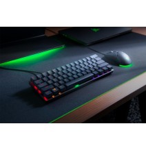 Razer Huntsman Mini Laidinė žaidimų klaviatūra RGB LED, USB, DE, Clicky Optical Purple Switch, Juoda