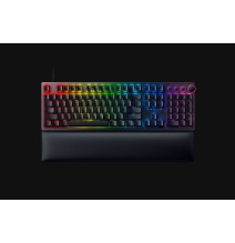 Razer Huntsman V2 Laidinė žaidimų klaviatūra RGB LED, USB, DE, Clicky Optical Purple Switch, Juoda