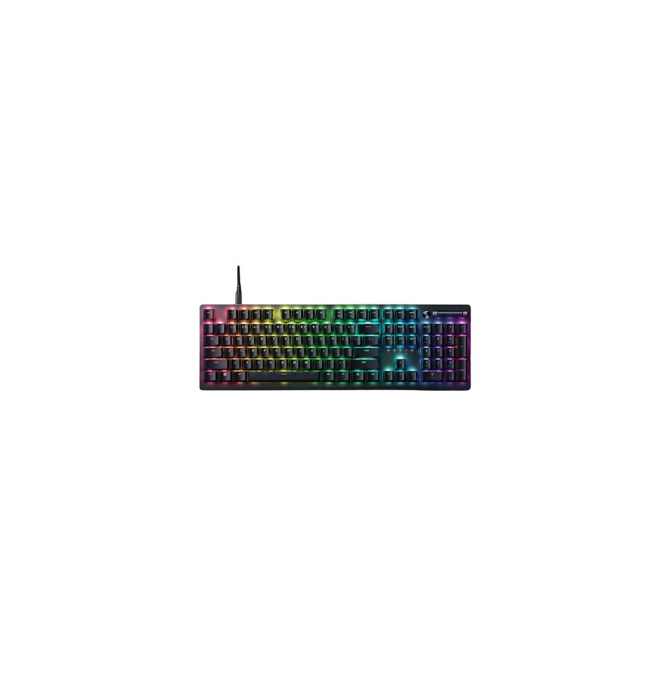 Razer DeathStalker V2 Laidinė žaidimų klaviatūra RGB LED, USB, DE, Linear Optical Red Switch, Juoda