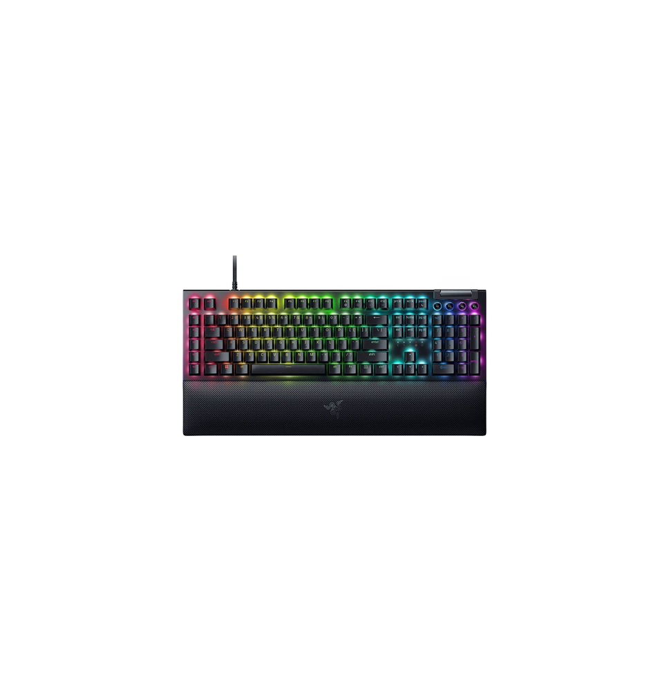 Razer BlackWidow V4 Laidinė žaidimų klaviatūra, RGB LED, USB QWERTY, US, Yellow Switch, Juoda