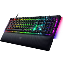 Razer BlackWidow V4 Laidinė žaidimų klaviatūra, RGB LED, USB QWERTY, US, Yellow Switch, Juoda