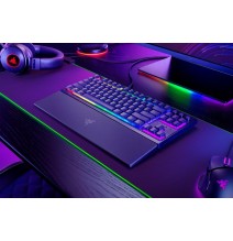 Razer Ornata V3 Tenkeyless Laidinė žaidimų klaviatūra, Low-profile, RGB LED, USB QWERTY, US, Juoda