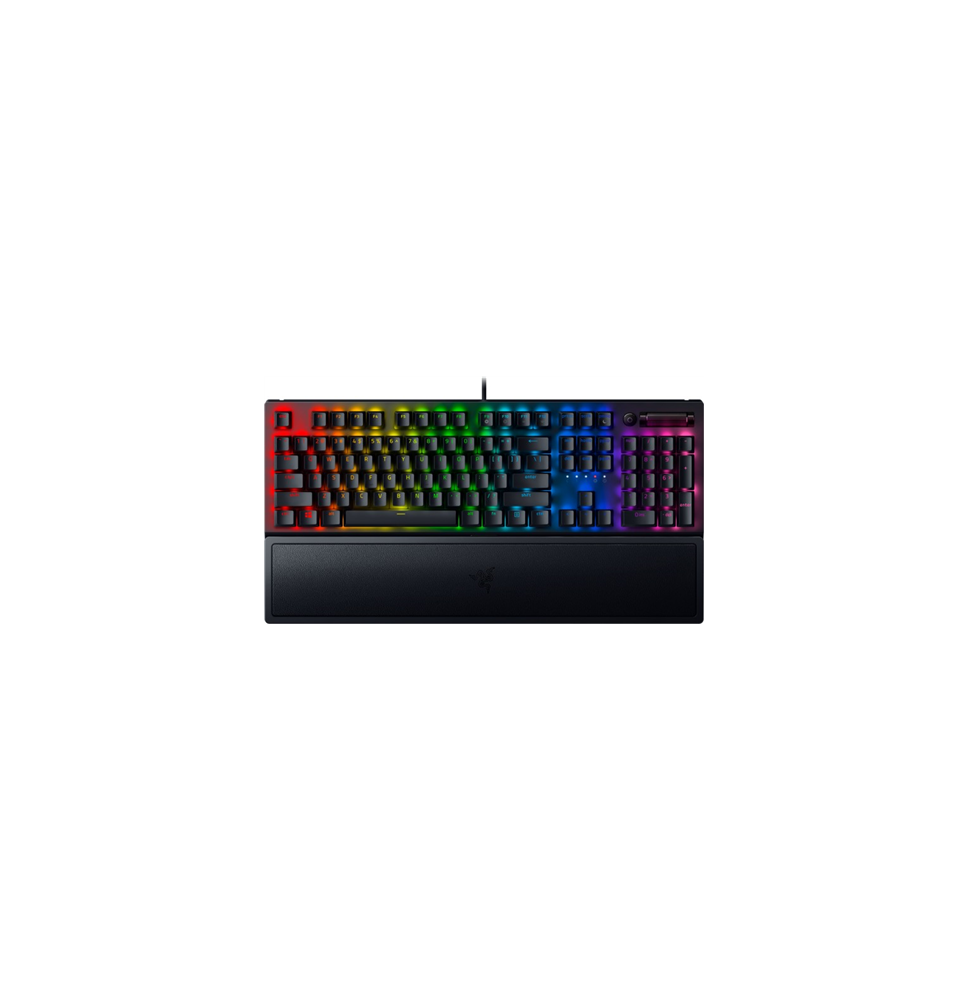 Razer Blackwidow V3 Laidinė žaidimų klaviatūra, RGB LED, USB, US, Green Switch, Juoda