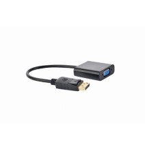 Gembird A-DPM-VGAF-02 Vaizdo kabelio adapteris, DisplayPort (male) į VGA (female), Juoda