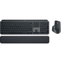 Logitech MX Keys S Combo Belaidė klaviatūra ir pelė + Atrama riešui, Graphite