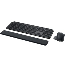 Logitech MX Keys S Combo Belaidė klaviatūra ir pelė + Atrama riešui, Graphite