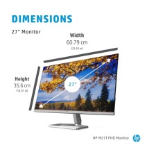 HP M27f Monitorius 27'' (68.6cm) IPS, FHD 1920x1080, 5ms, 300 cd/m2, 75Hz, Black/Silver