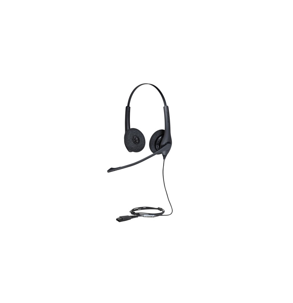 Jabra BIZ 1500 Duo QD Laidinės ausinės, Juoda