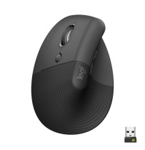 Logitech LIFT Left Belaidė pelė, RF Wireless + Bluetooth, 4000 DPI, Graphite