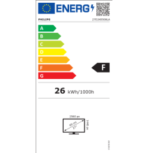 Philips 5000 series LED Monitorius 27'' (68.6cm) VA LCD, QHD 2560x1440, 4ms, 350 cd/m2, 75Hz, Juoda