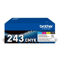 Brother TN-243CMYK (TN243CMYK) Lazerinė kasetė, Juoda, Žydra, Purpurinė, Geltona