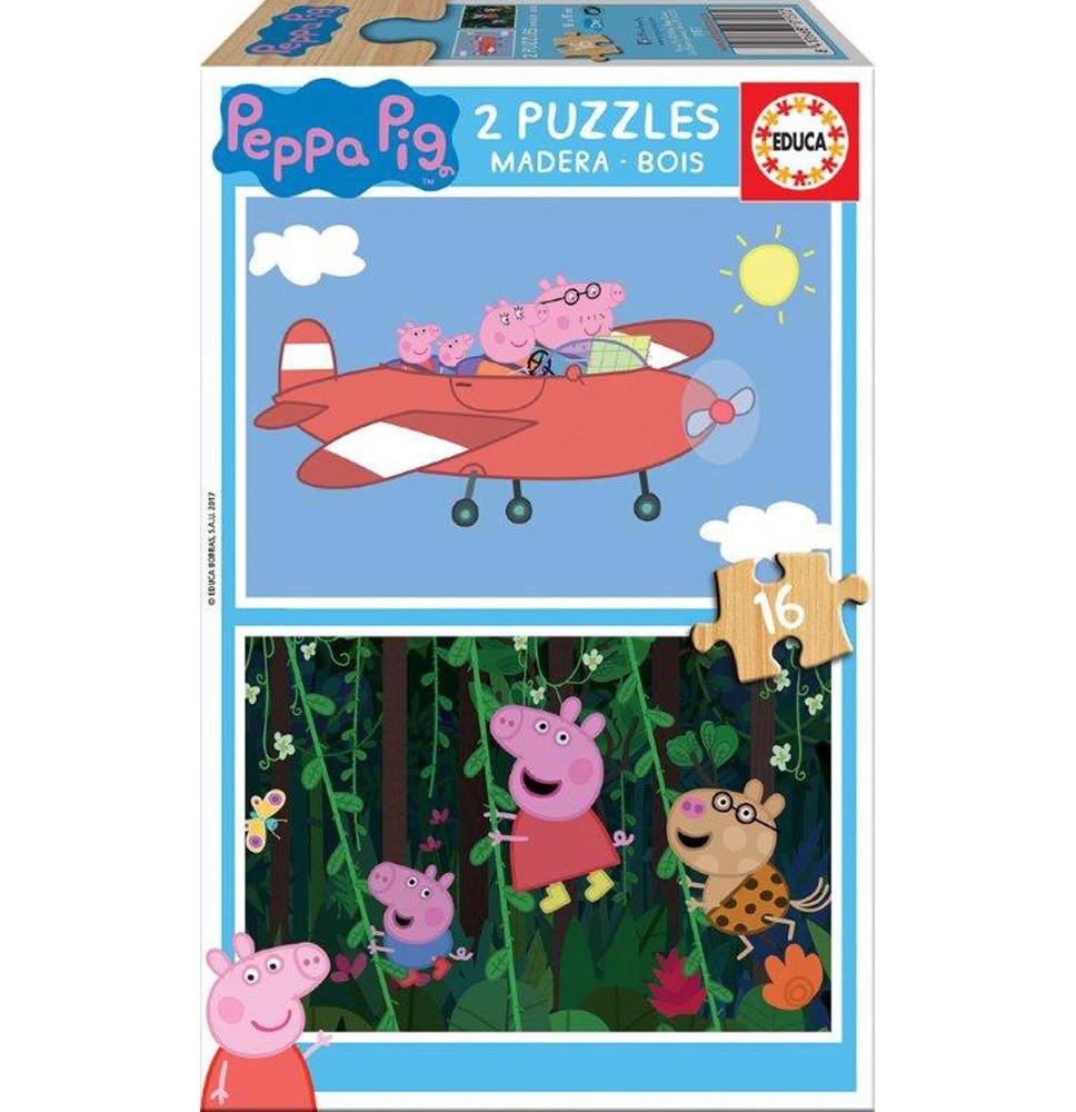 2 dėlionės (puzzle) 2x16 PEPPA PIG 3+