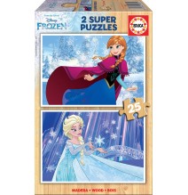 2 dėlionės (puzzle) 2x25 FROZEN