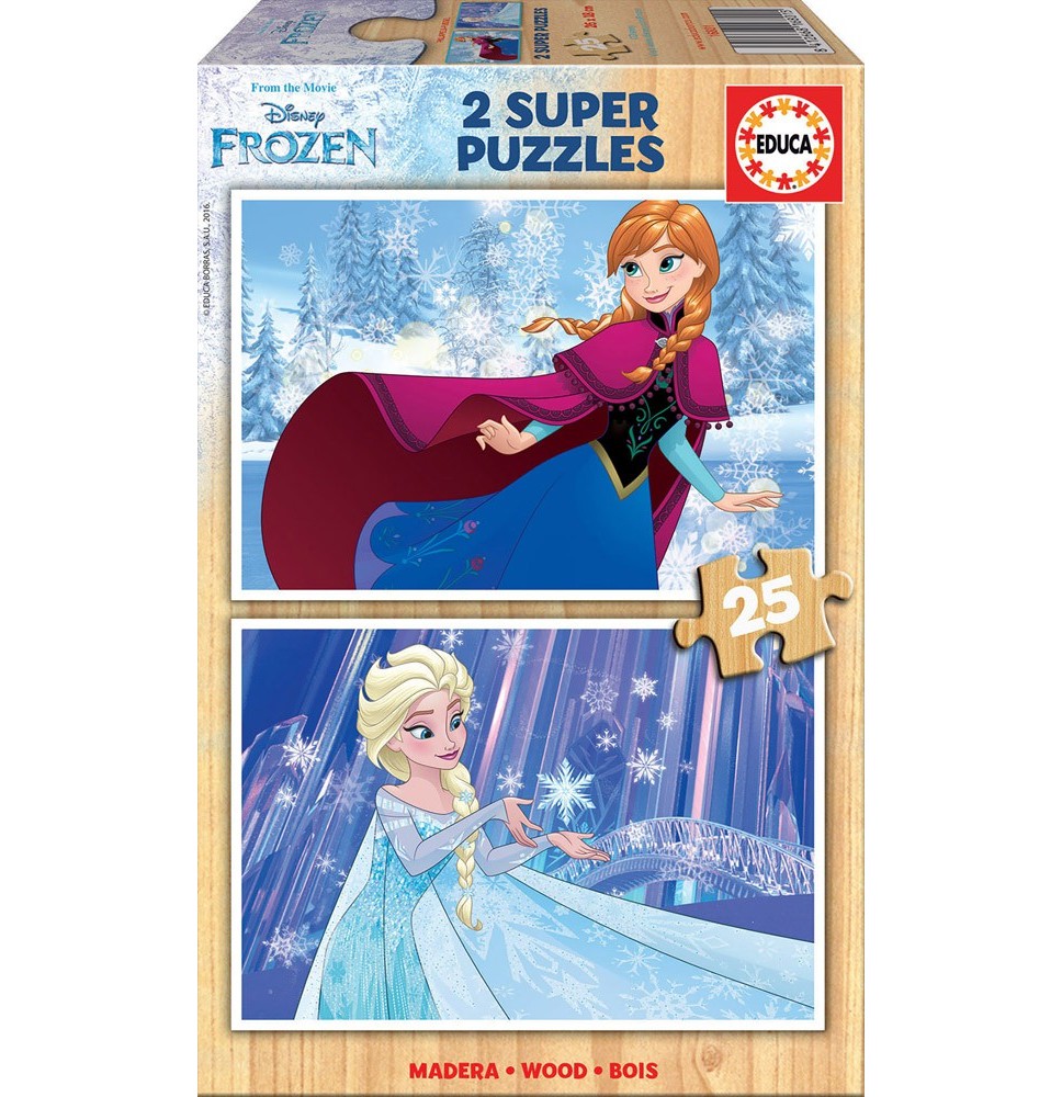 2 dėlionės (puzzle) 2x25 FROZEN