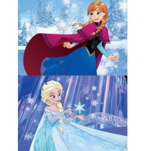 2 dėlionės (puzzle) 2x25 FROZEN