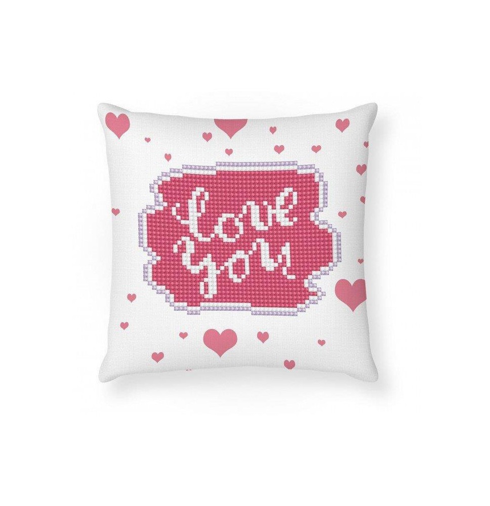 Deimantinė mozaika LOVE YOU MINI PILLOW 18x18