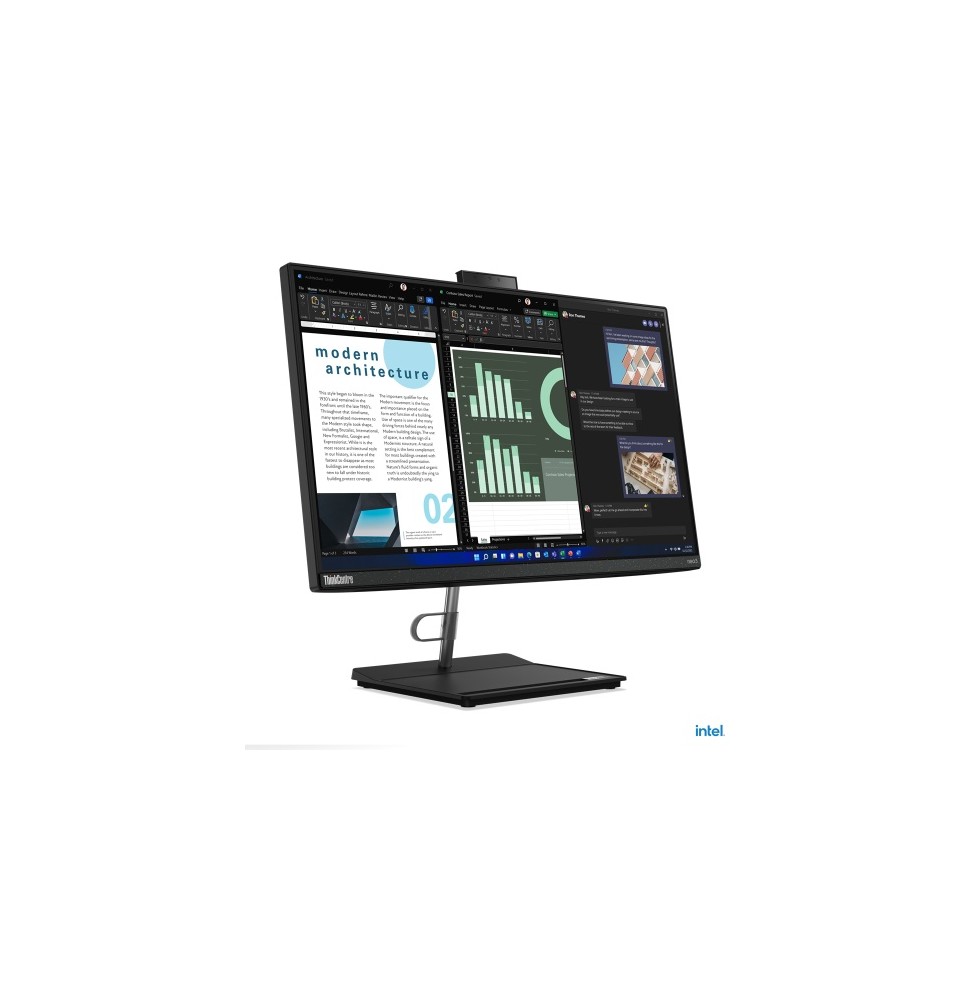 Lenovo ThinkCentre neo 30a All in one Kompiuteris i5-1240P 23.8'' FHD 8GB 256GB SSD W11P, Juoda