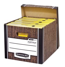 Archyvinė dėžė FELLOWES Woodgrain, 325 x 285 x 385 mm, (pak. -2 vnt.)