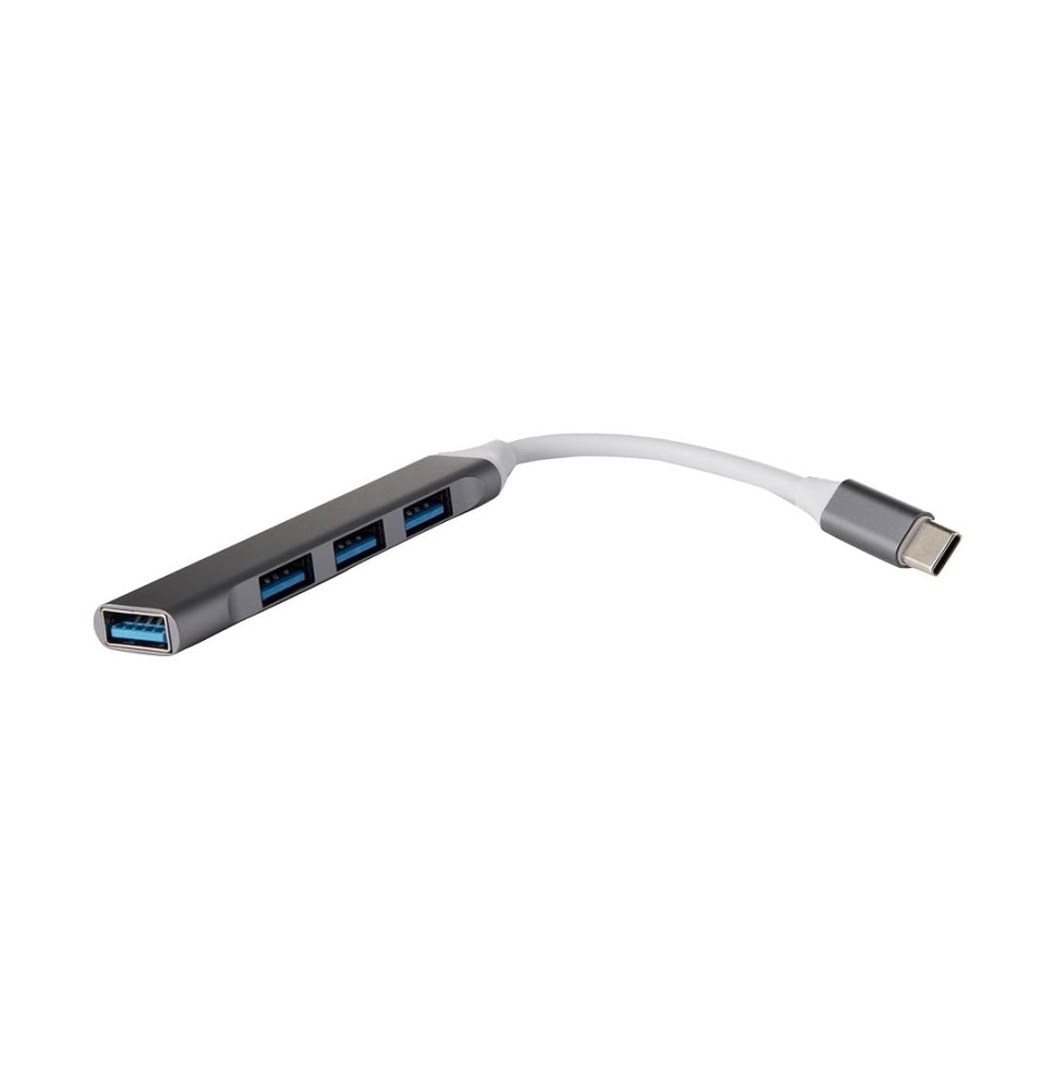 Ecost prekė po grąžinimo AYCLIF Šakotuvas USB-C to 4 x USB-A 3.0, Pilka