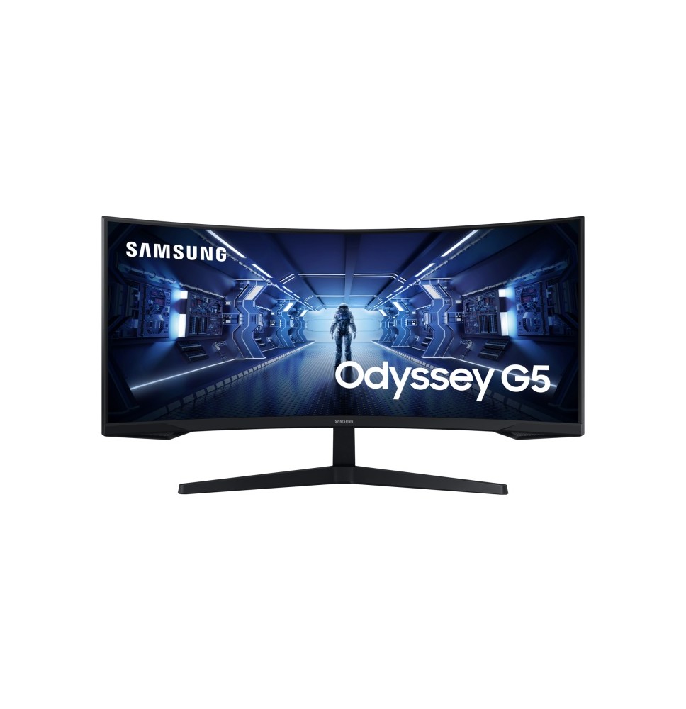 Samsung Odyssey G5 G55T Monitorius 34'' VA LED Curved, UWQHD 3440x1440, 1ms, 250 cd/m2, 165Hz, Juoda