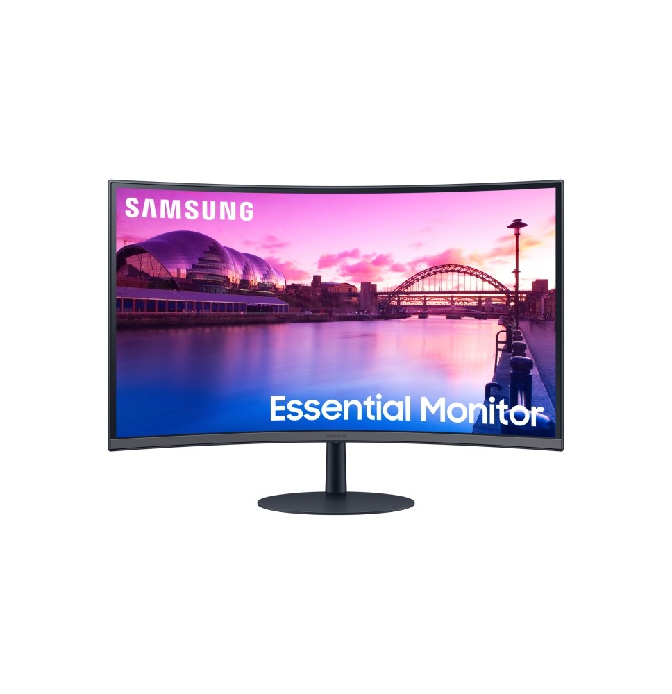 Samsung Essential S39C Monitorius 27'' VA LED Curved, FHD 1920x1080, 4 ms, 250 cd/m2, 75 Hz, Juoda