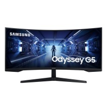 Samsung Odyssey G5 G55T Monitorius 34'' VA LED Curved, UWQHD 3440x1440, 1ms, 250 cd/m2, 165Hz, Juoda