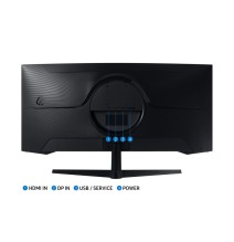 Samsung Odyssey G5 G55T Monitorius 34'' VA LED Curved, UWQHD 3440x1440, 1ms, 250 cd/m2, 165Hz, Juoda