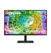 Samsung ViewFinity S8 S32A800NMP Monitorius 32'' VA LCD 4K UHD 3840x2160, 5ms, 300cd/m2, 60Hz, Juoda