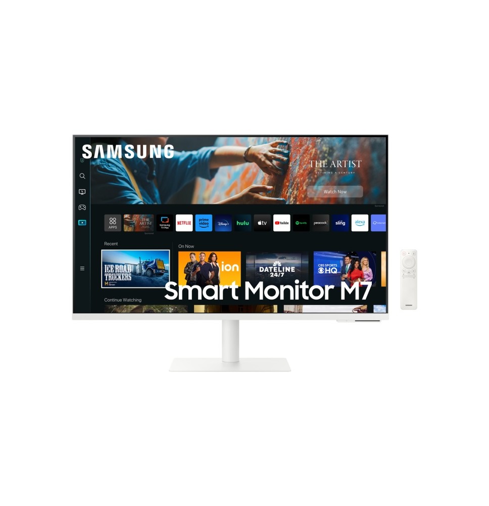 Samsung Smart Monitor M7 M70C Monitorius 32'' VA LED 4K UHD 3840x2160, 4ms, 300cd/m2, 60Hz, Balta