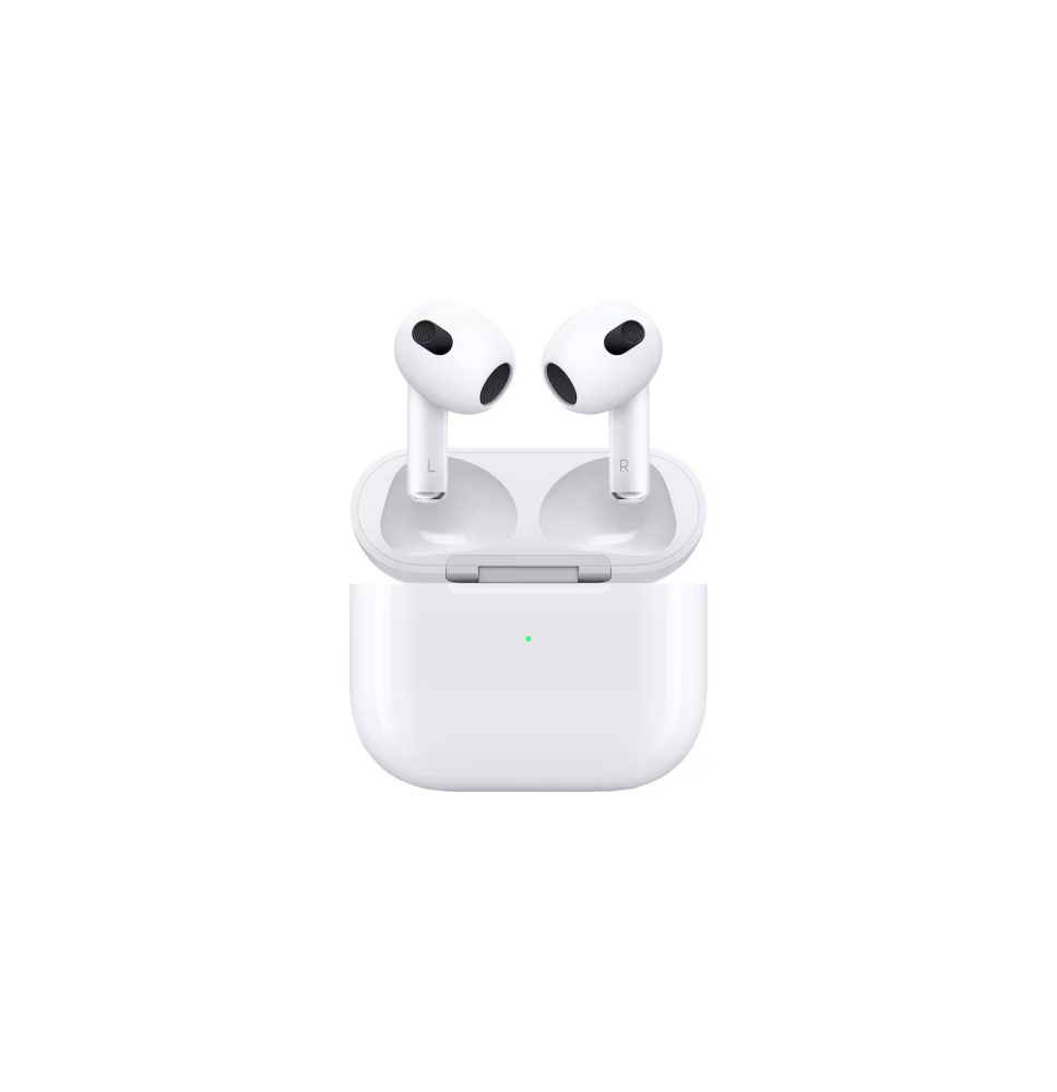 Apple AirPods (3rd Gen) Belaidės ausinės Earbuds, Lightning Charging Case, Balta