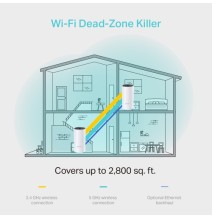 TP-Link AC1200 Deco M4 Viso namo Mesh Wi-Fi tinklo sistema, Balta