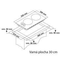 Dujinė kaitlentė domino Guzzanti GZ 8202