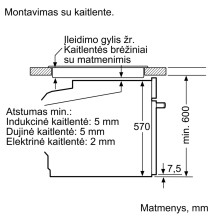 Įmontuojama orkaitė Bosch HBA533BS0S