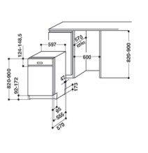 Įmontuojama indaplovė Whirlpool WBC 3C34 PF X