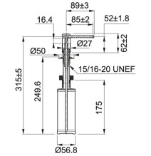 Muilo dozatorius Franke Comfort 119.0578.744 chrom/akmens pilk