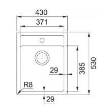 Plautuvė SID 610-40 114.0499.970 Arktis weiss