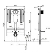 Potinkinis wc rėmas Villeroy 92247600