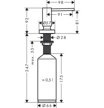 Dozatorius Hansgrohe 40448670